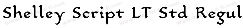 Shelley Script LT Std Regular字体转换